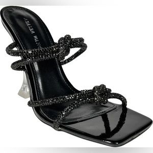 ✨ Azalea Wang NWT Sparkly Black Heels ✨ Size 7.5 ✨